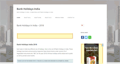 Desktop Screenshot of bankholidaysindia.com