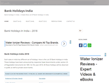 Tablet Screenshot of bankholidaysindia.com